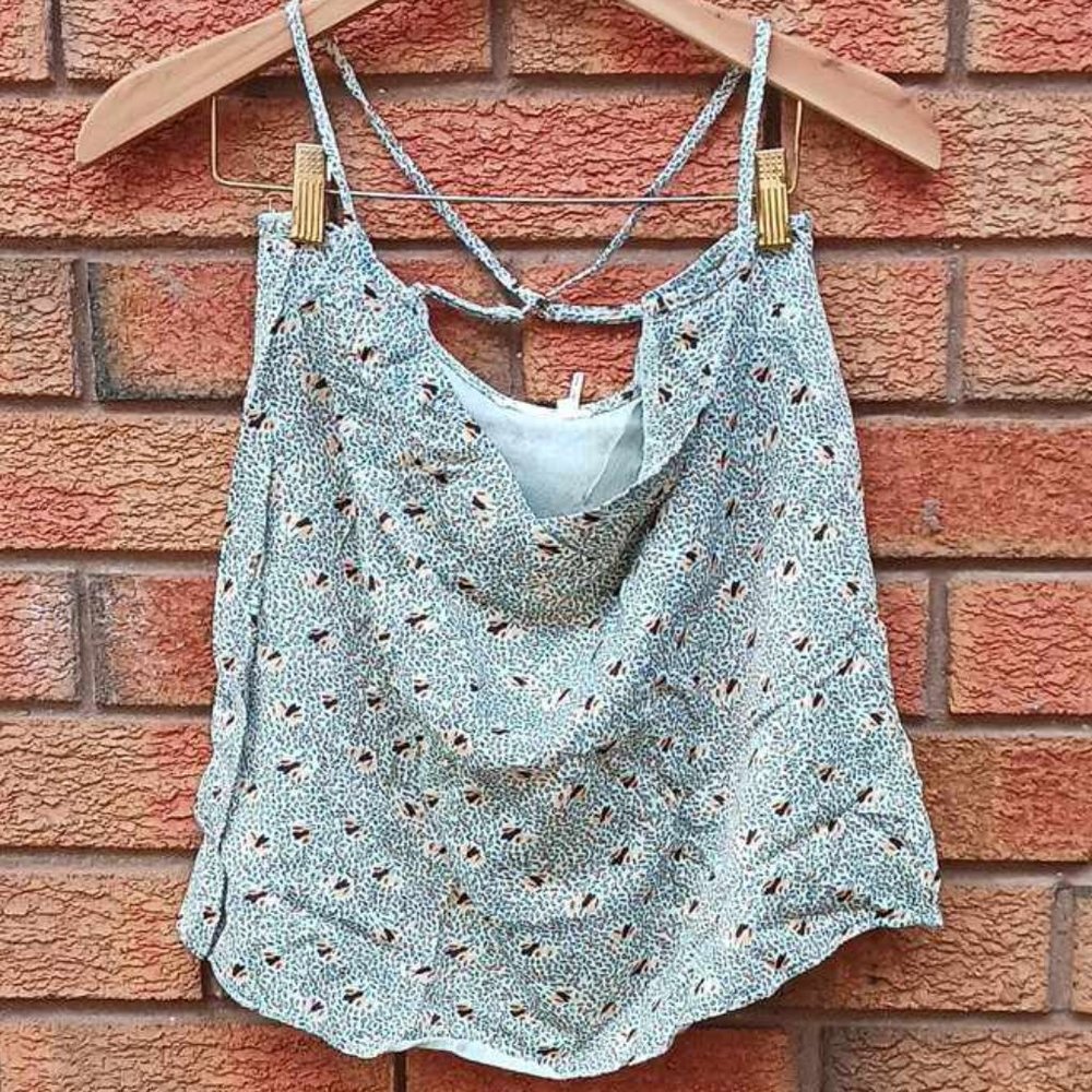 Anthropologie - Floreat back cross tank top